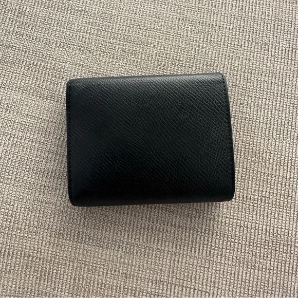 CELINE‎ Small Black Trifold Leather Wallet - Picture 2 of 7